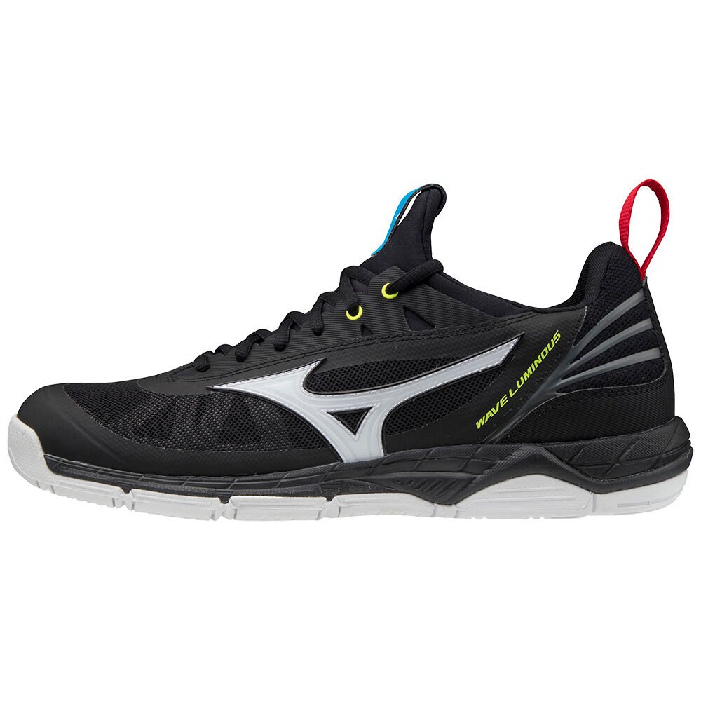 Womens Mizuno Wave Luminous Volleyball Shoes Black/White/Yellow Philippines (WHFDNC913)